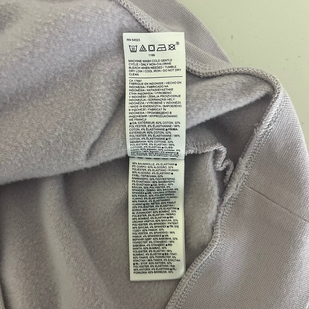 Athleta Retroplush Hoodie Womens Medium Lavender Purple Pullover Sweatshirt - Picture 14 of 16